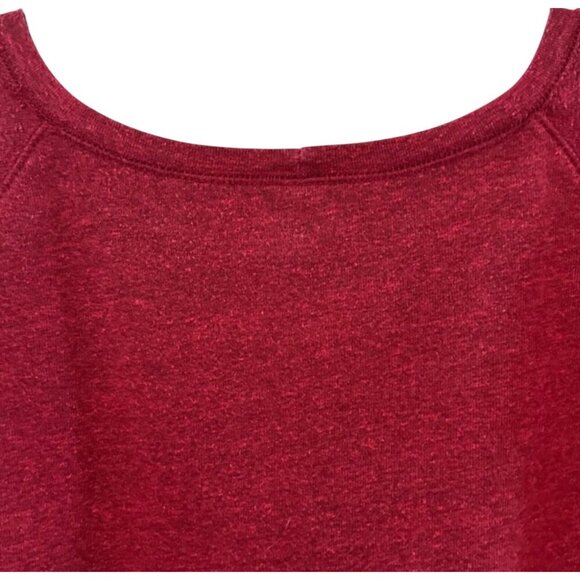 Bella+Canvas Womens Vegan Burgundy Sweatshirt Size S - Picture 7 of 7